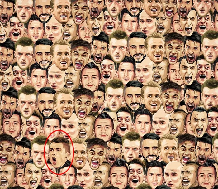 Dünyayı sallayan IQ testi: 8 saniyede Ronaldo'yu bulamayanlar deliye dönüyor!